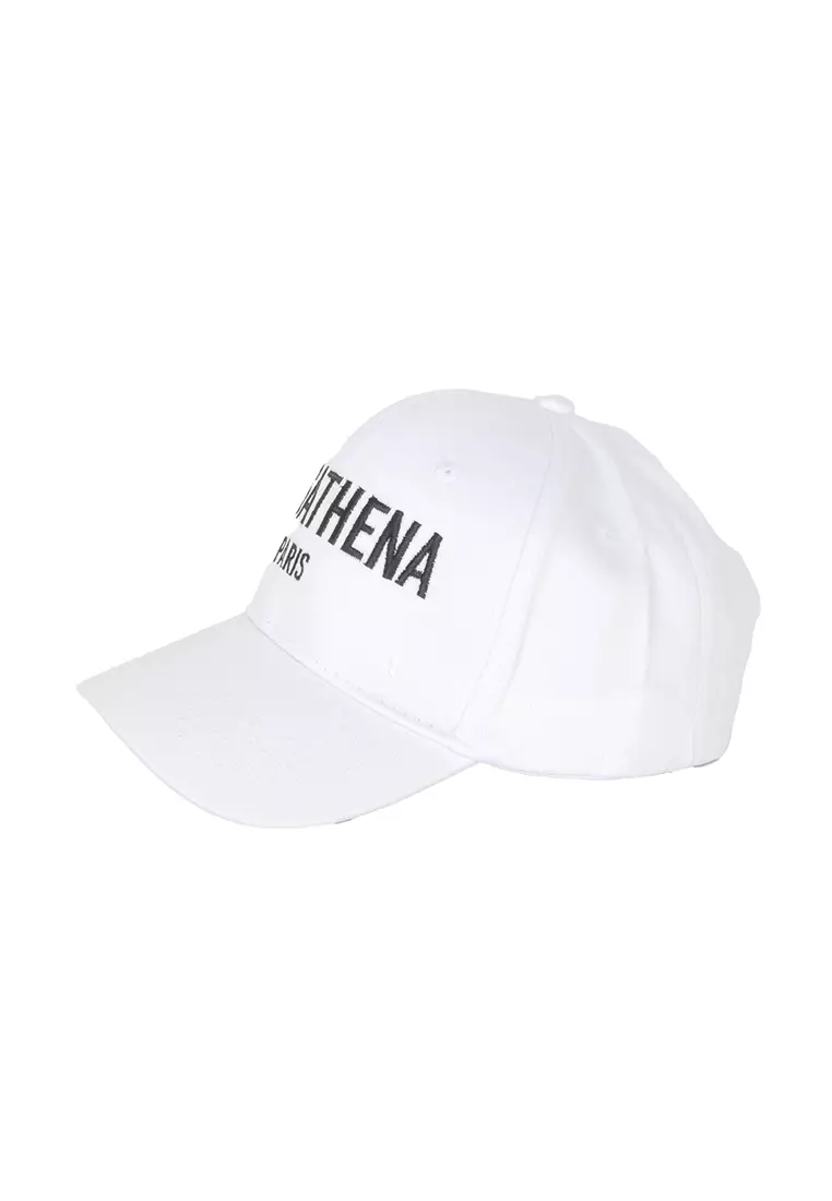 Paris embroidery "Large Logo" Cap in White