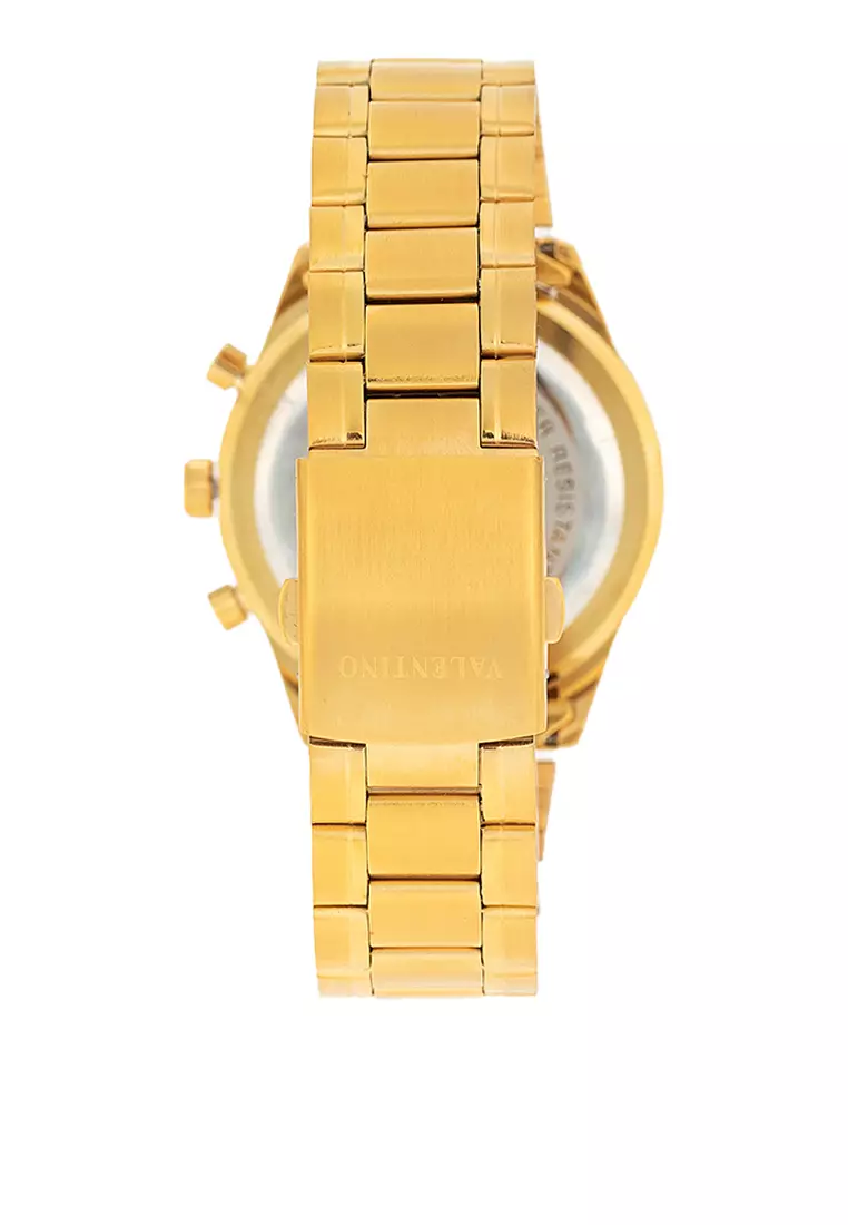 Analog Watch 20122426-Gold - Silver Dial