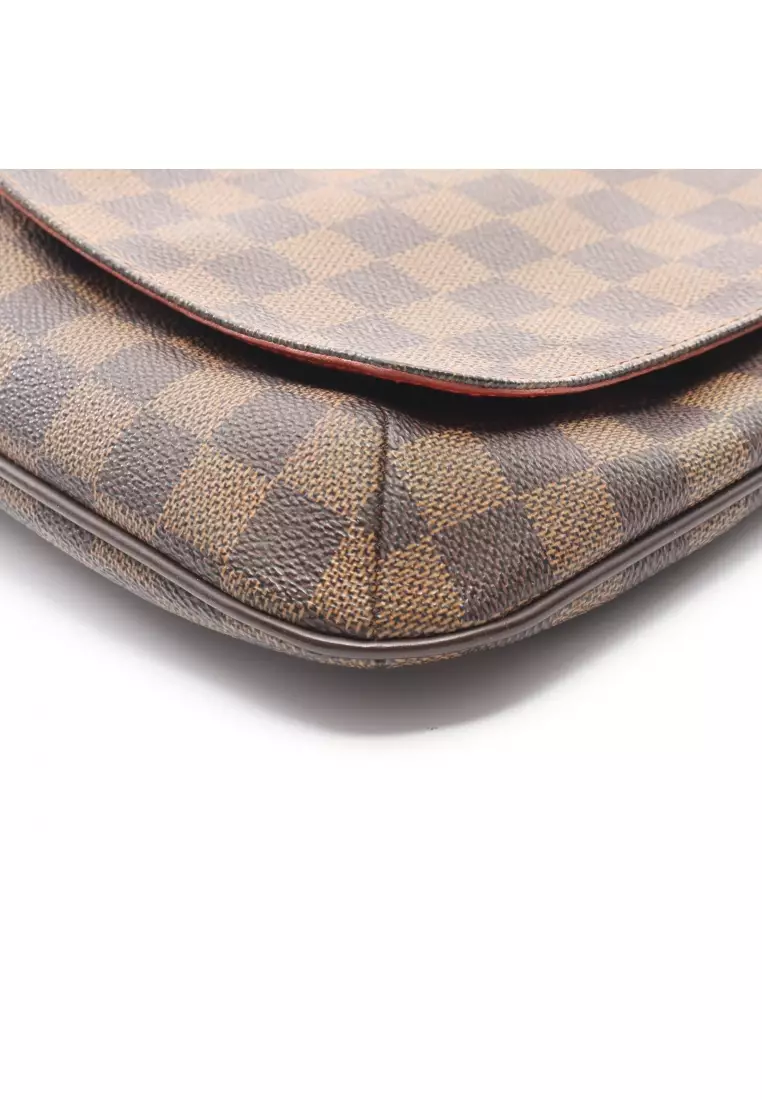 Pre-Loved Louis Vuitton Musette Salsa long strap Damier  ebene Shoulder bag PVC leather Brown