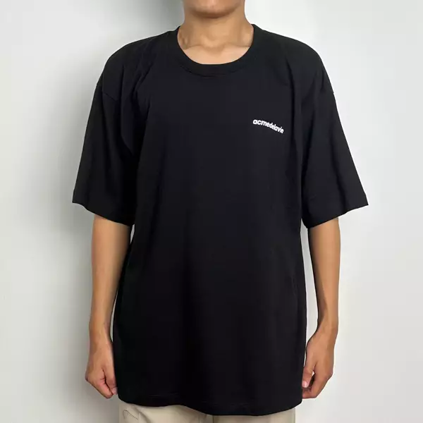 Kaos ADLV BOLD FONT TEXT BASIC WHITE BLACK TSHIRT 100% ORIGINAL