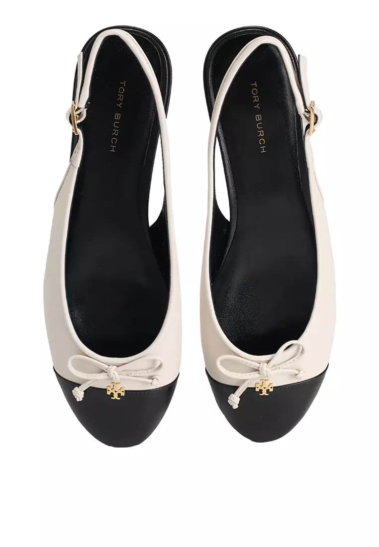 Cap-Toe Slingback Ballet Flats (nt)