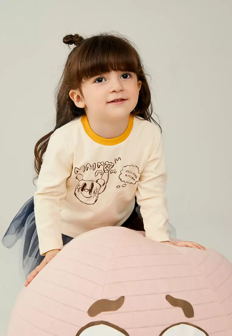Kids Long Sleeve T-Shirt With Graphic Print