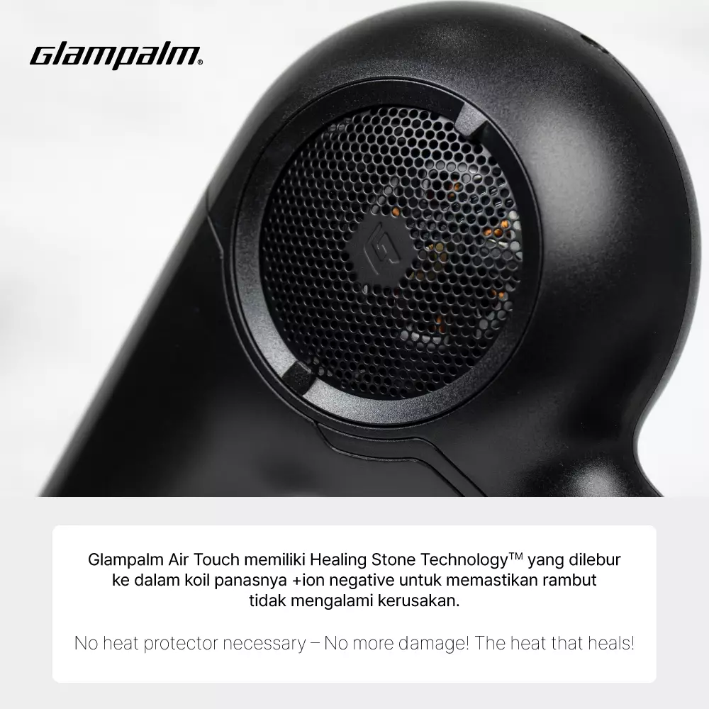 Paket Glampalm Catokan GP201 Touch - Hair Dryer GP715AS