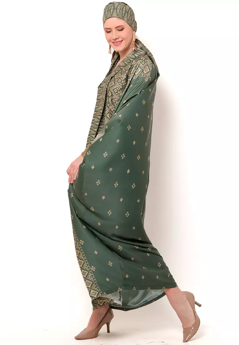 Kanzi Exclusive Long Sleeve Songket Kaftan