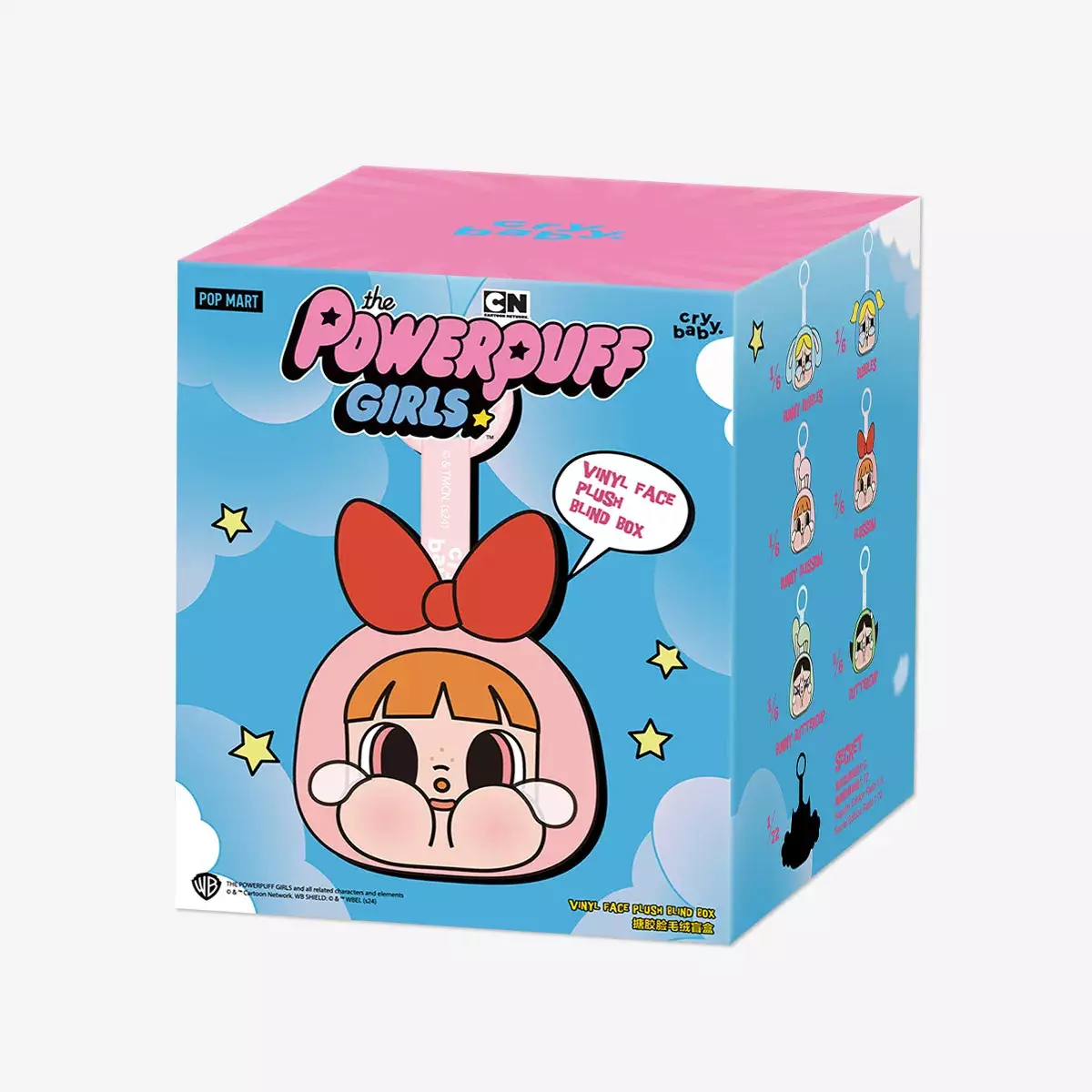 Pop Mart CRYBABY x Powerpuff Girls Series - Vinyl Face Plush Selected - Bunny Bubbles