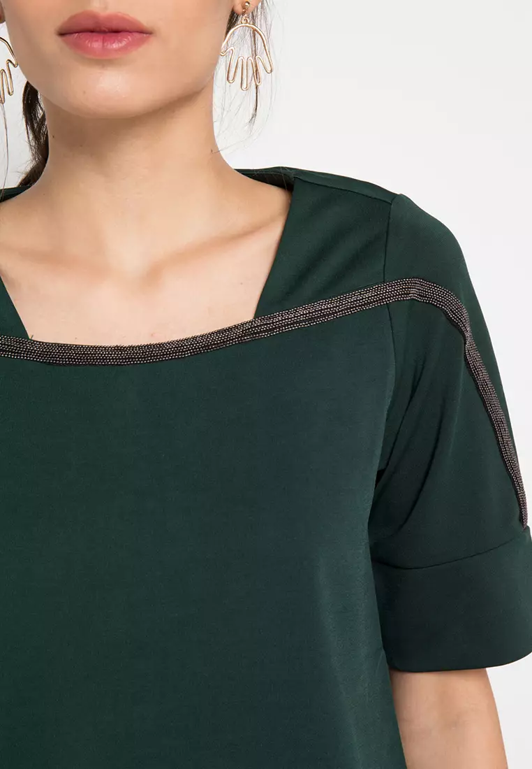 Little Sequin Short Sleeved Blouse