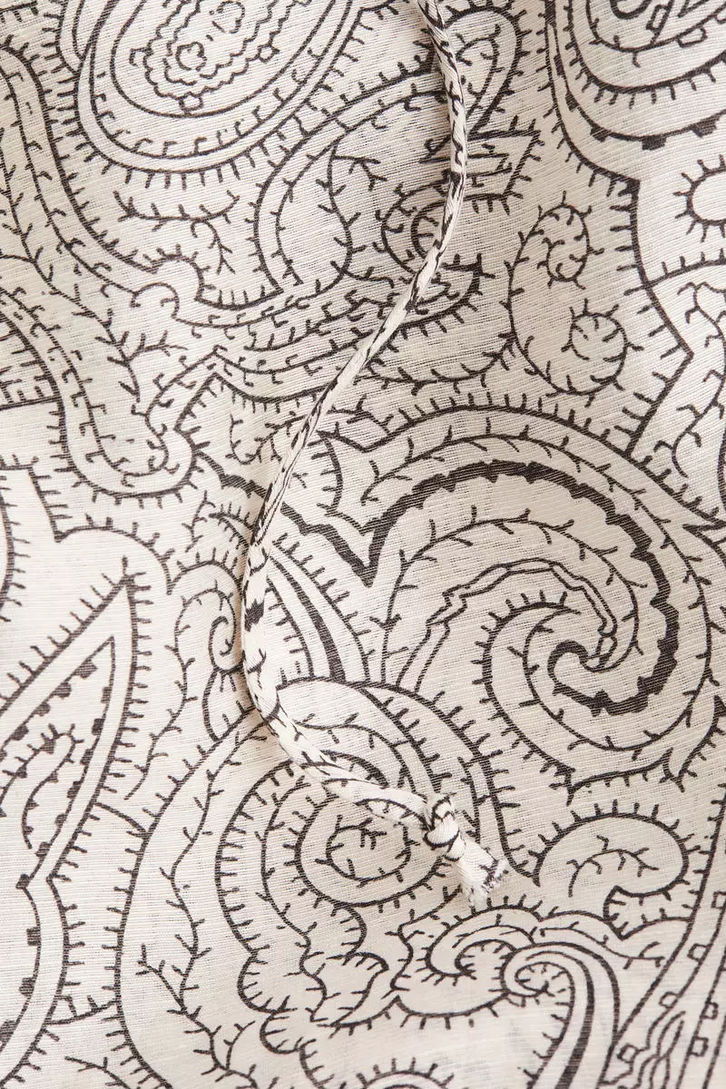 Wide drawstring trousers