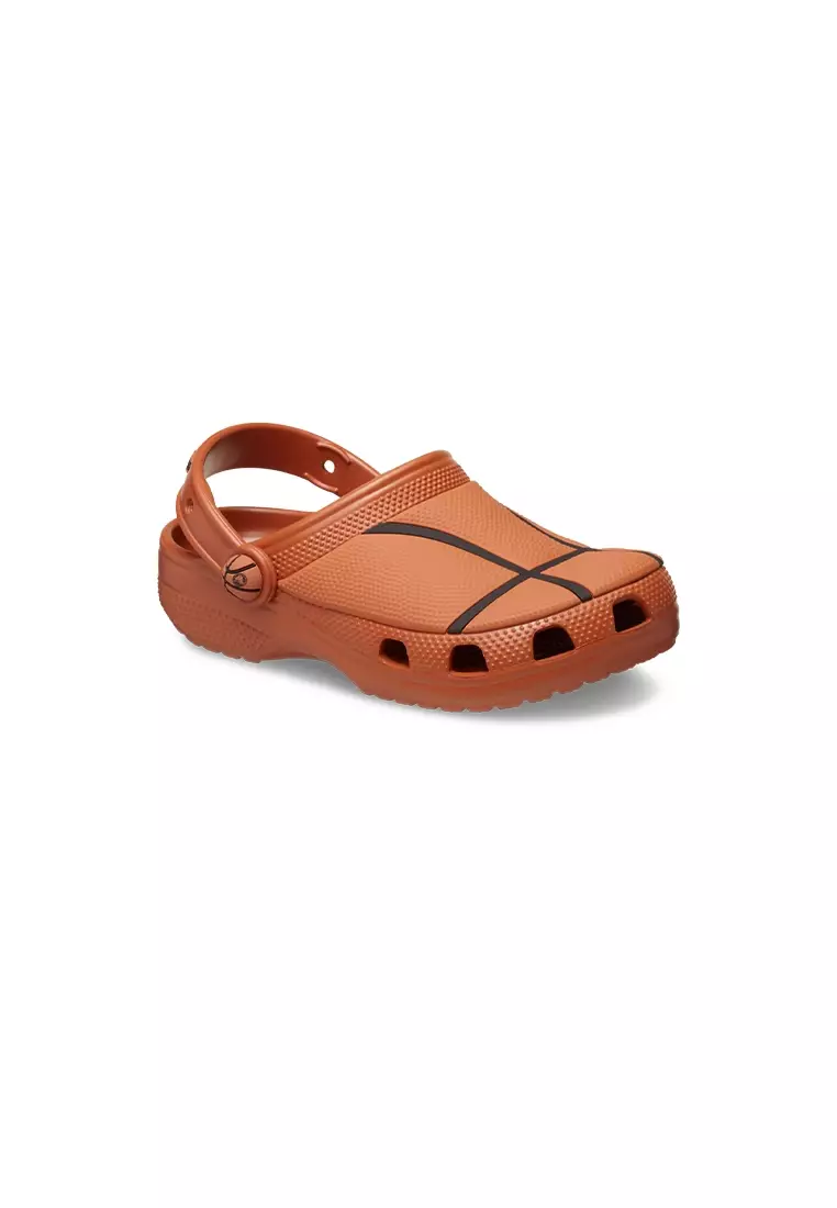 Discount on Crocs  shoes - SKU: Toddler Classic Basketball Clog in Sienna
