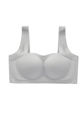 Kiss & Tell grey Premium Amy Seamless Push Up Lifting Supportive Wireless Padded Bra in Grey AC145US1599D1CGS_1