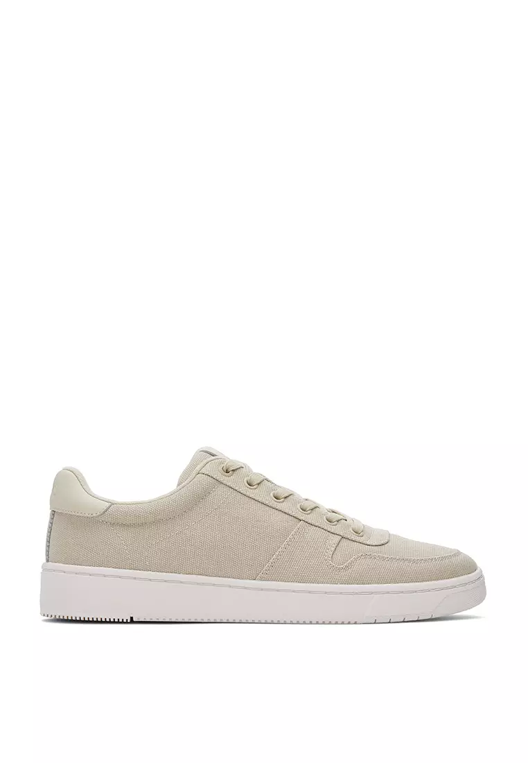 Discount on TOMS  shoes - SKU: Toms Trvl Lite Court Sneakers Men - Fog Heritage Canvas