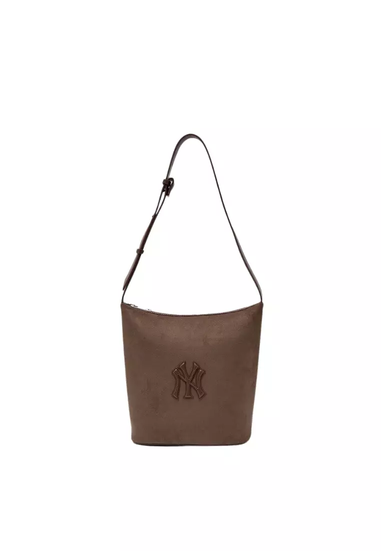 Basic Suede Bucket Bag - NY Brown 