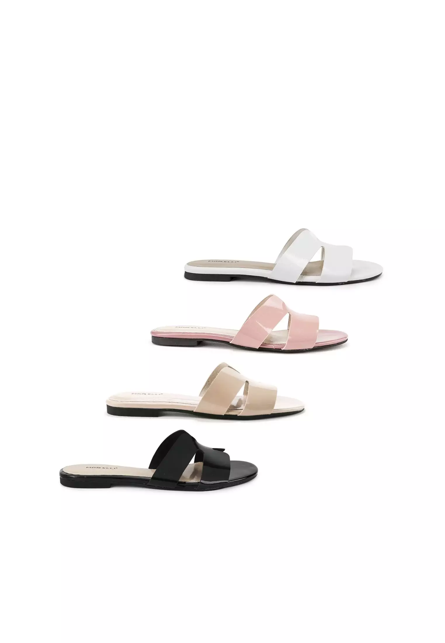 Lolita Sandal wanita Flat Slip On