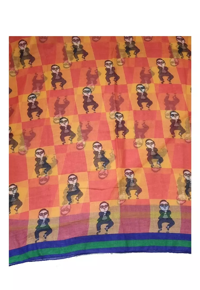 Gangnam Style Printed Scarf Multi