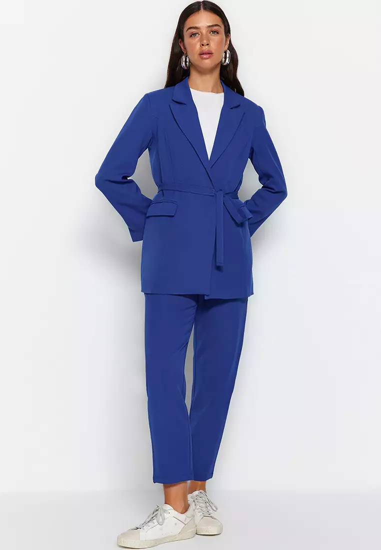 Jual Trendyol MODEST Lacing Detailed Jacket-Pants Crepe Suit