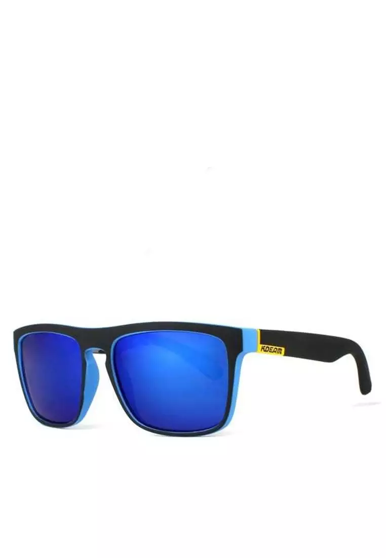 Ells Kacamata Pria Sunglasses Polarized Anti UV Design Material Polycarbonate ORIGINAL - Blue