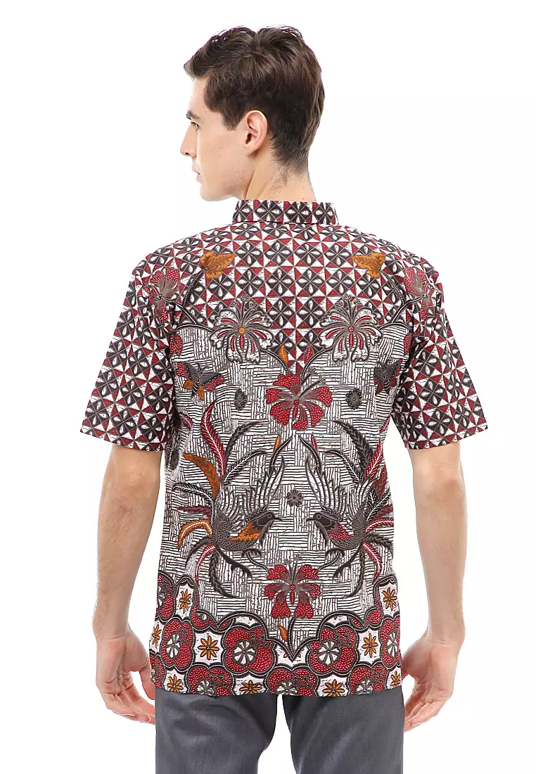 Kendrick Atasan Formal Kemeja Batik Pria Dhani Short Sleeve Material Cotton ORIGINAL