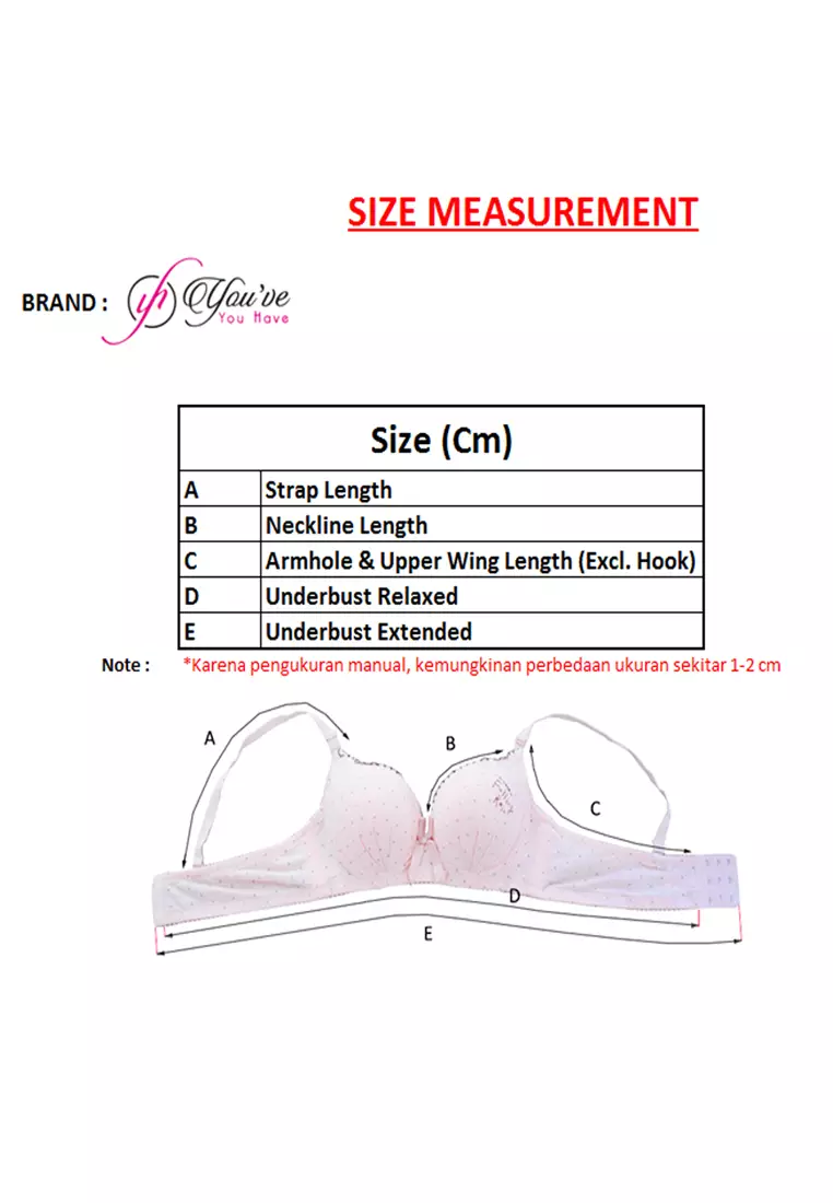 You've (You Have) Bra BH Wanita Pakaian Dalam Wanita 001455
