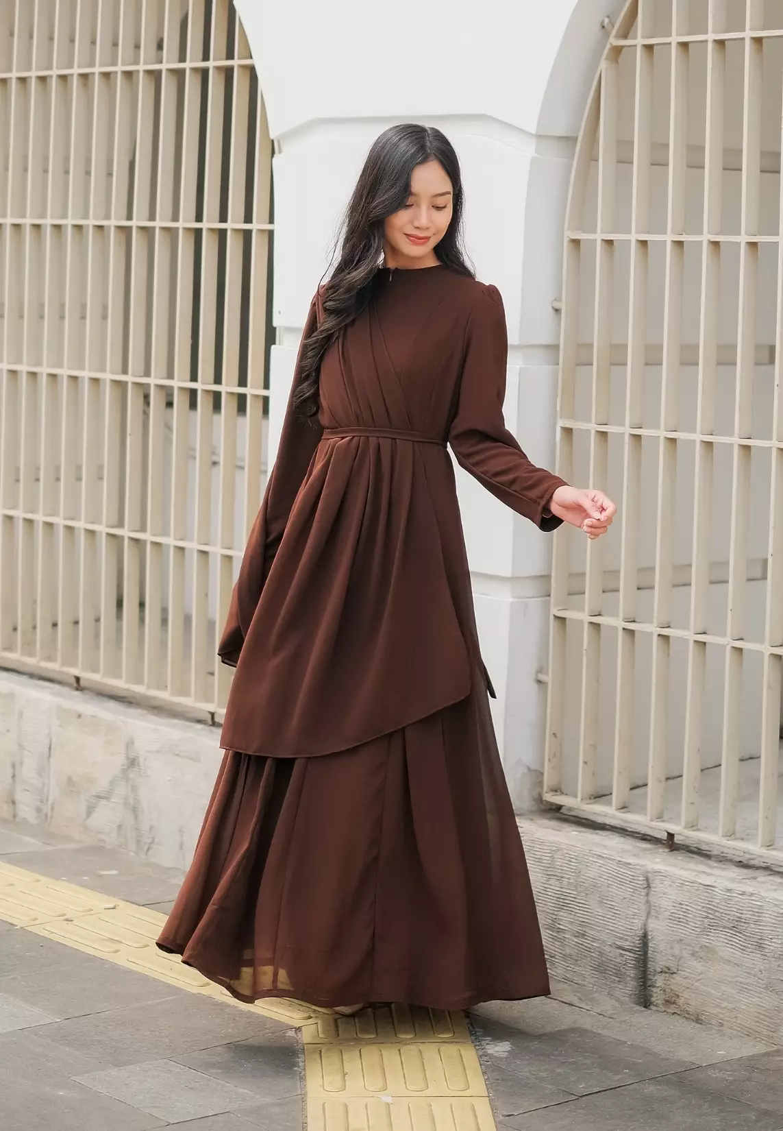 Anastasia Dress - Coffee