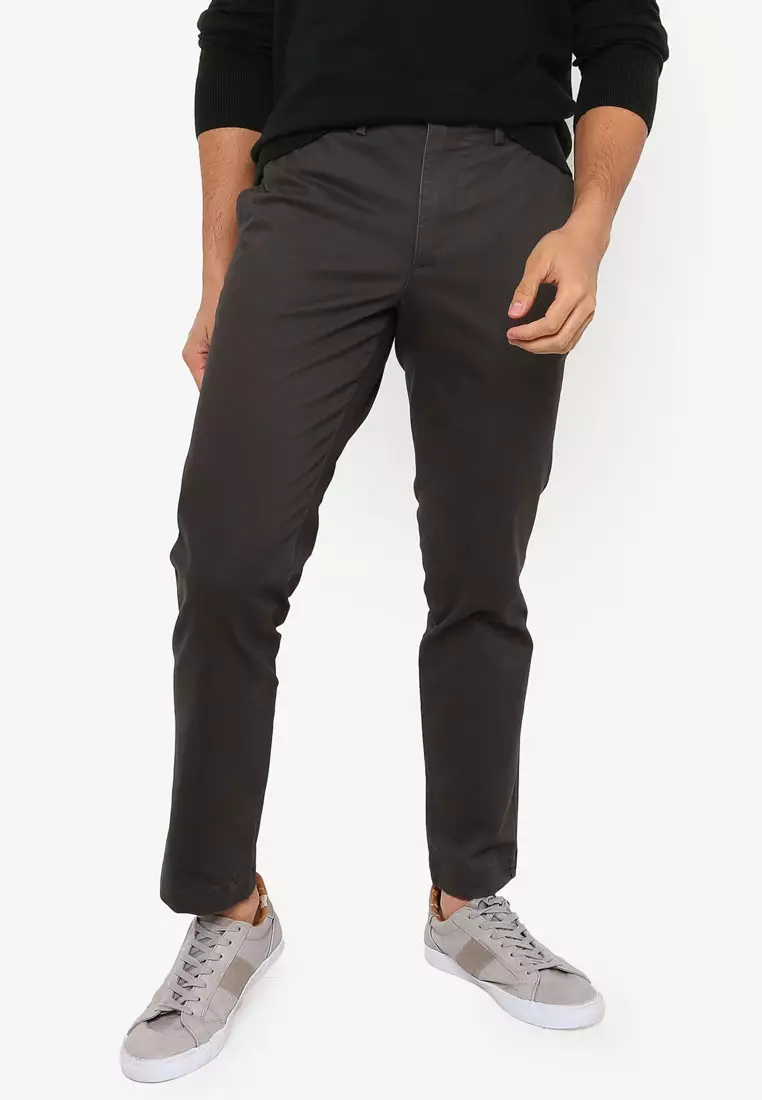 Buy GAP Slim Fit Khaki Trousers Online | ZALORA Malaysia