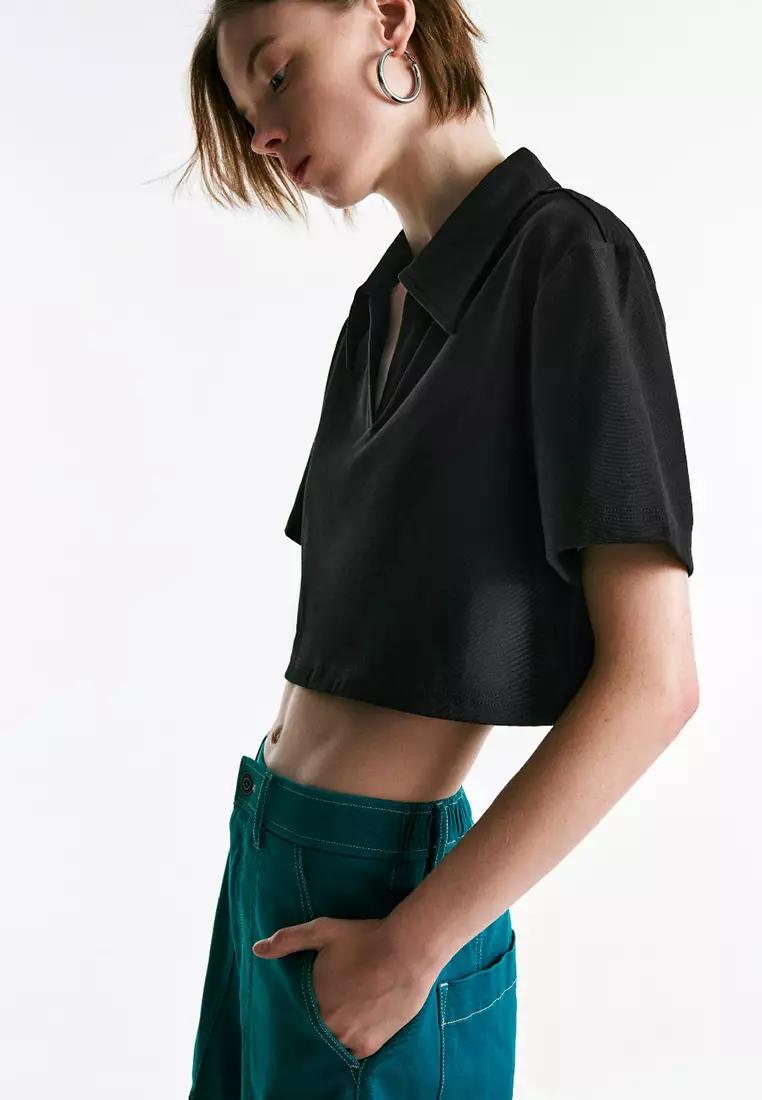 V-Neck Straight T-Shirt