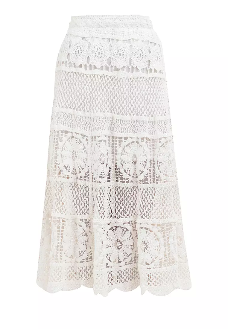 Cora Crochet Long Skirt