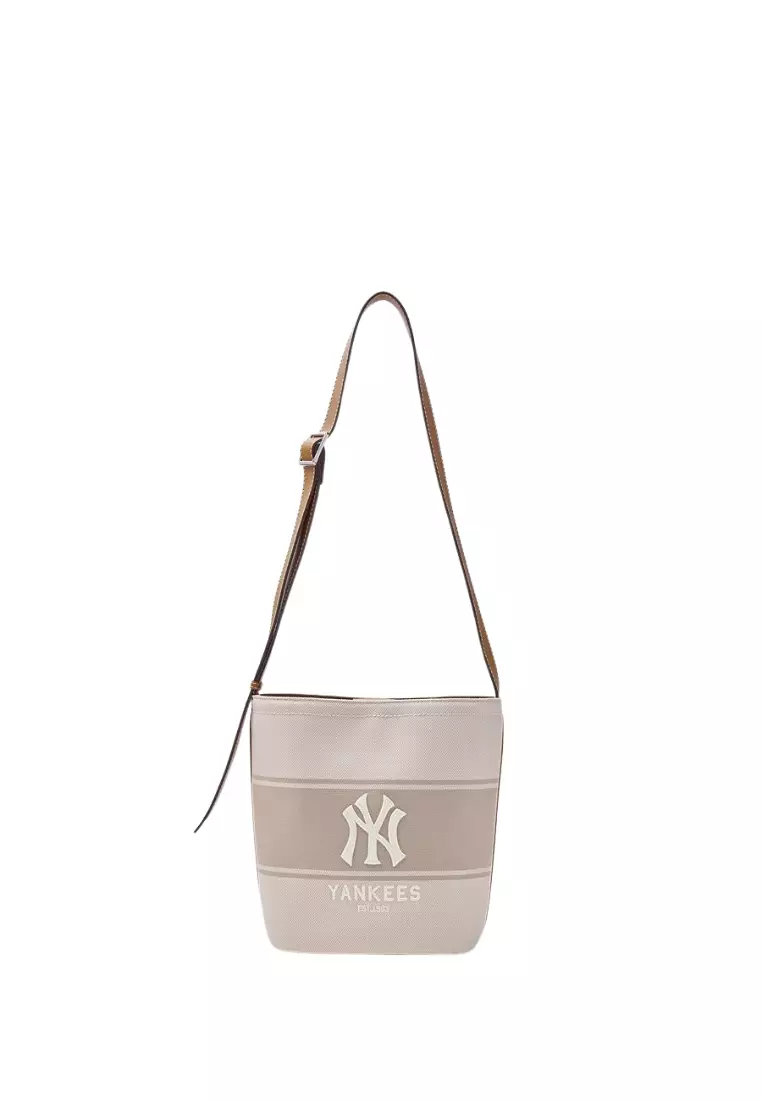 Jual MLB Korea Varsity Lettering Canvas Bucket Bag - NY