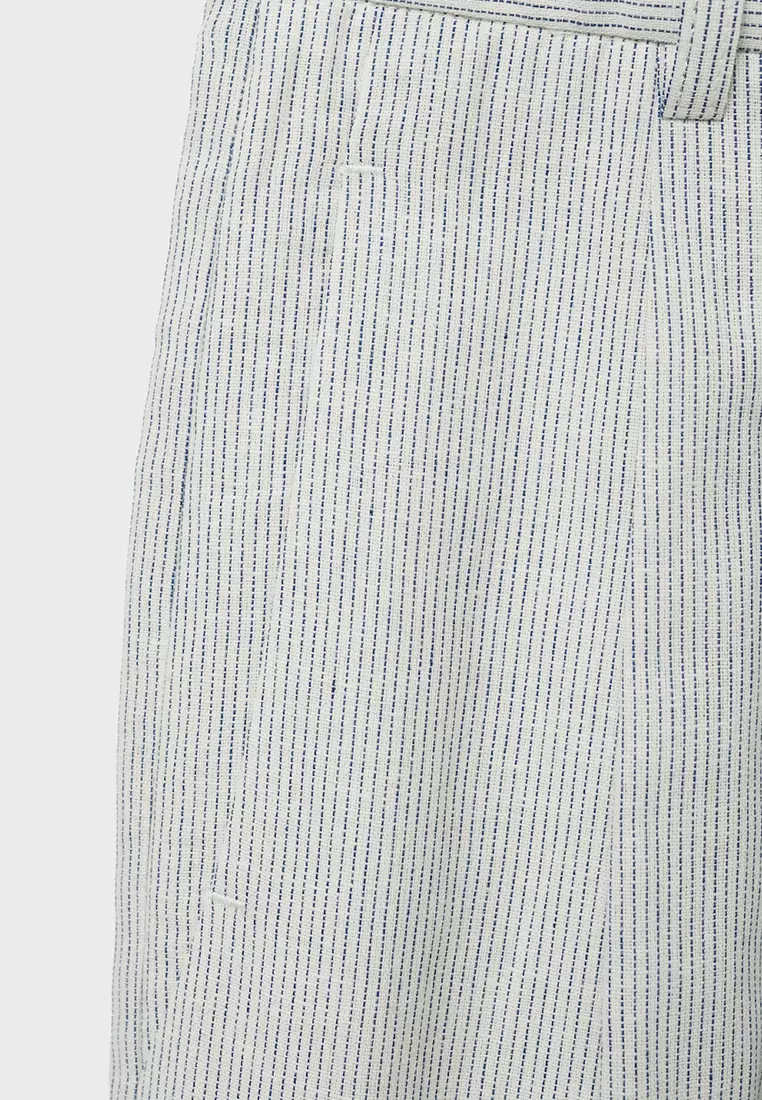 Straight-Fit Suit Trousers