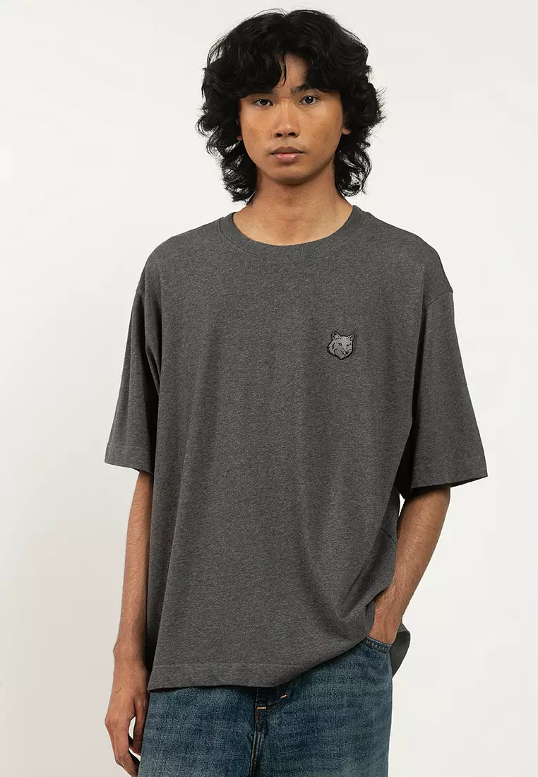 MAISON KITSUNÉ ダークグレー Tシャツ Buy Maison Kitsune Fox Head Oversize T-Shirt 2026 Online | ZALORA
