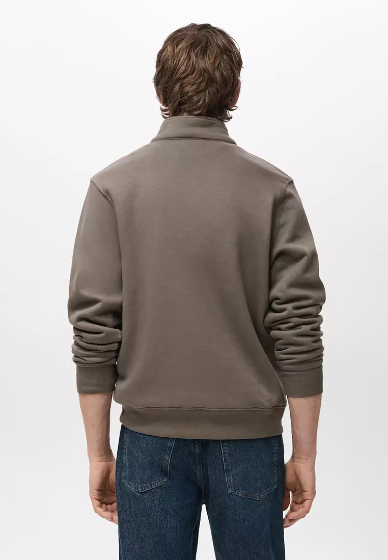 Regular-Fit Sweatshirt With Zip