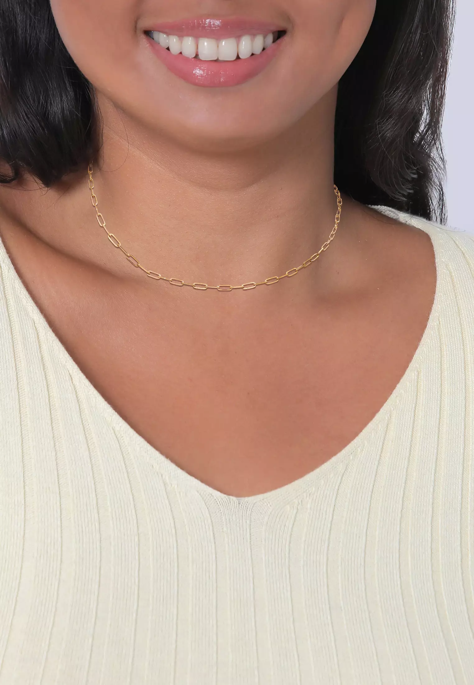 Necklace Long Link Chain Gold Plated