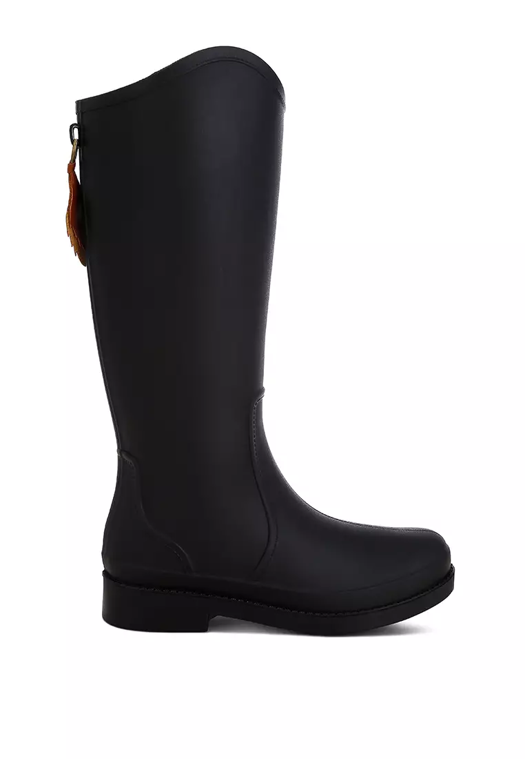 Discount on London Rag  shoes - SKU: Charm Detail Rain Boots In Black