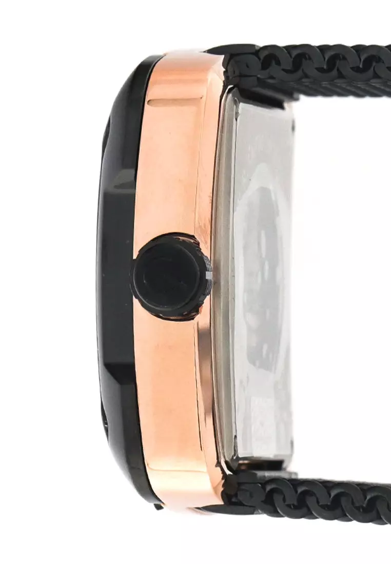 Alexandre Christie Jam Tangan Pria - Black Rosegold - Stainless Steel - 3039 MABBRBA
