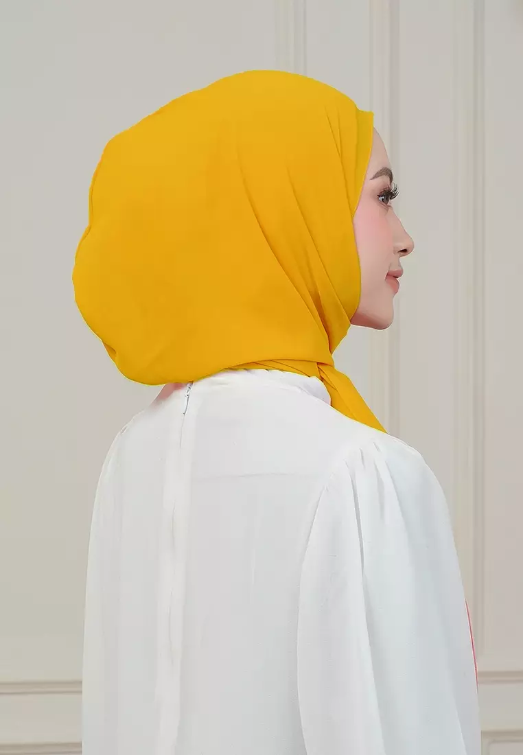 HIJAB INSTAN MAGNET SYIFA - HOT MUSTARD