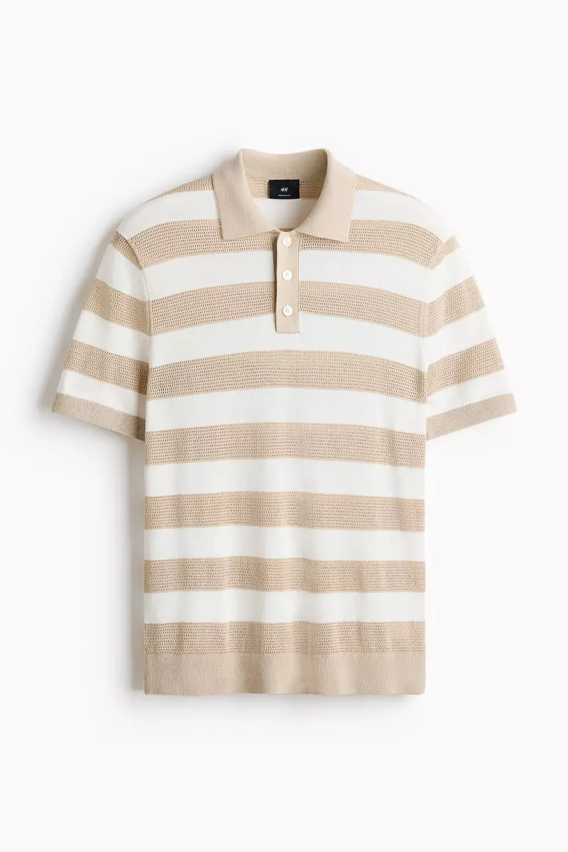 Regular Fit Fine-knit polo shirt