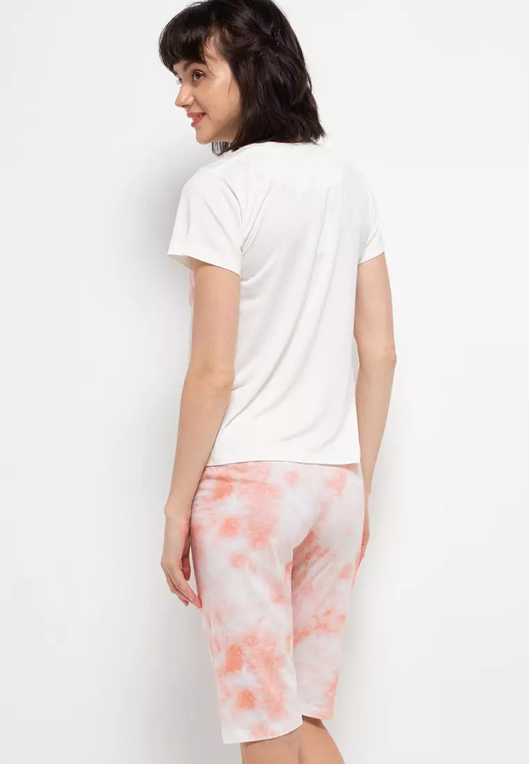 Nade Japan FT092 Piyama Set Instacool Coral Peach