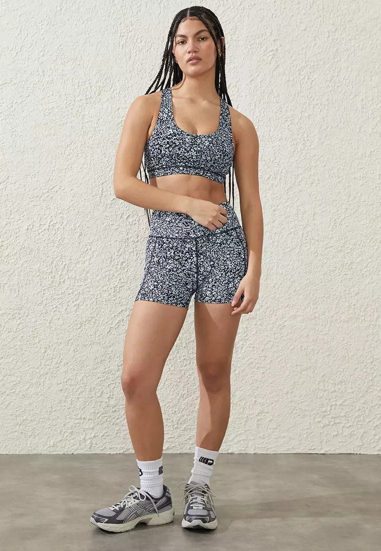 Recycled Strappy Sports Crop Bra