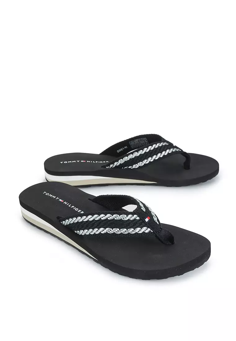 tommy hilfiger beach slides women's