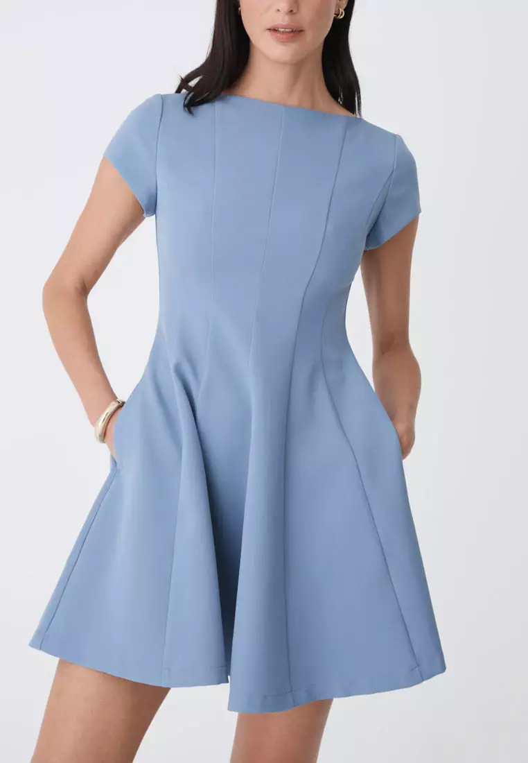 Darcy Short Sleeve Panel Dress