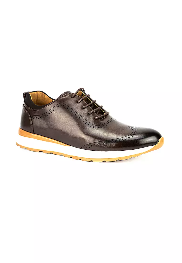 Discount on Mario D' boro Runway  shoes - SKU: Men's Casual Oxford Shoes MW 23464 Dark Brown C30