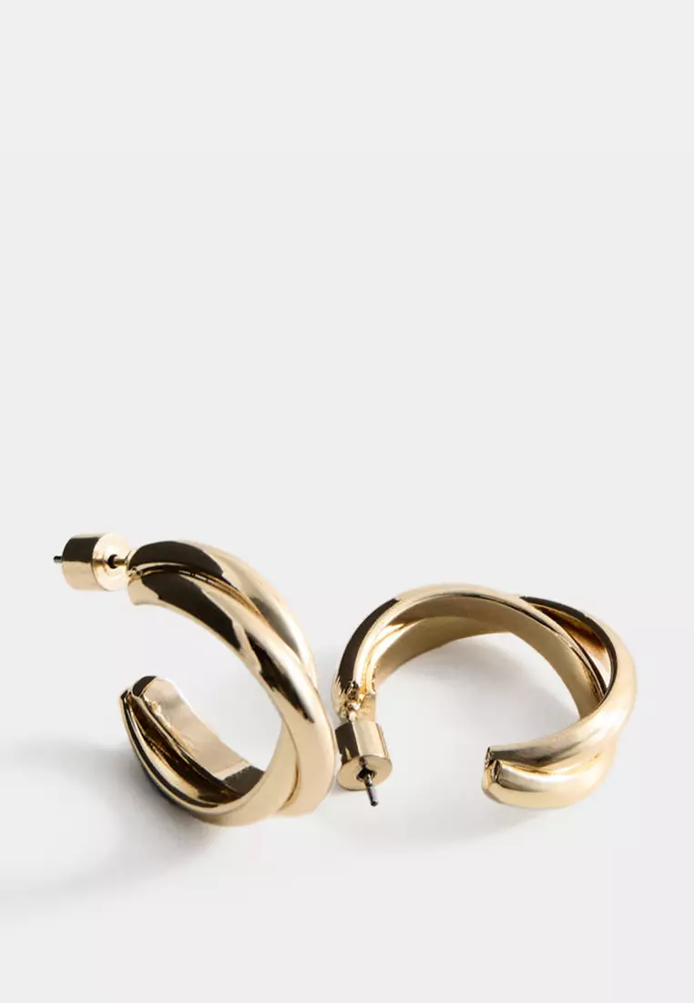 Interlinked Hoop Earrings
