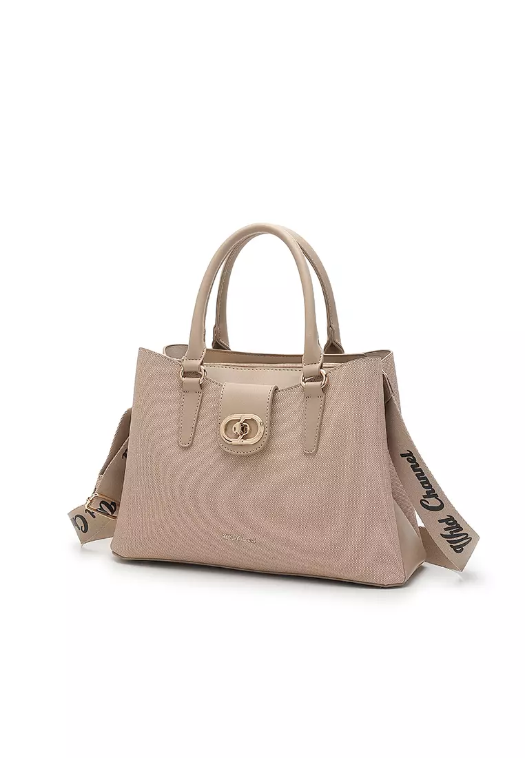 Women's Top Handle Bag / Sling Bag / Crossbody Bag - Apricot