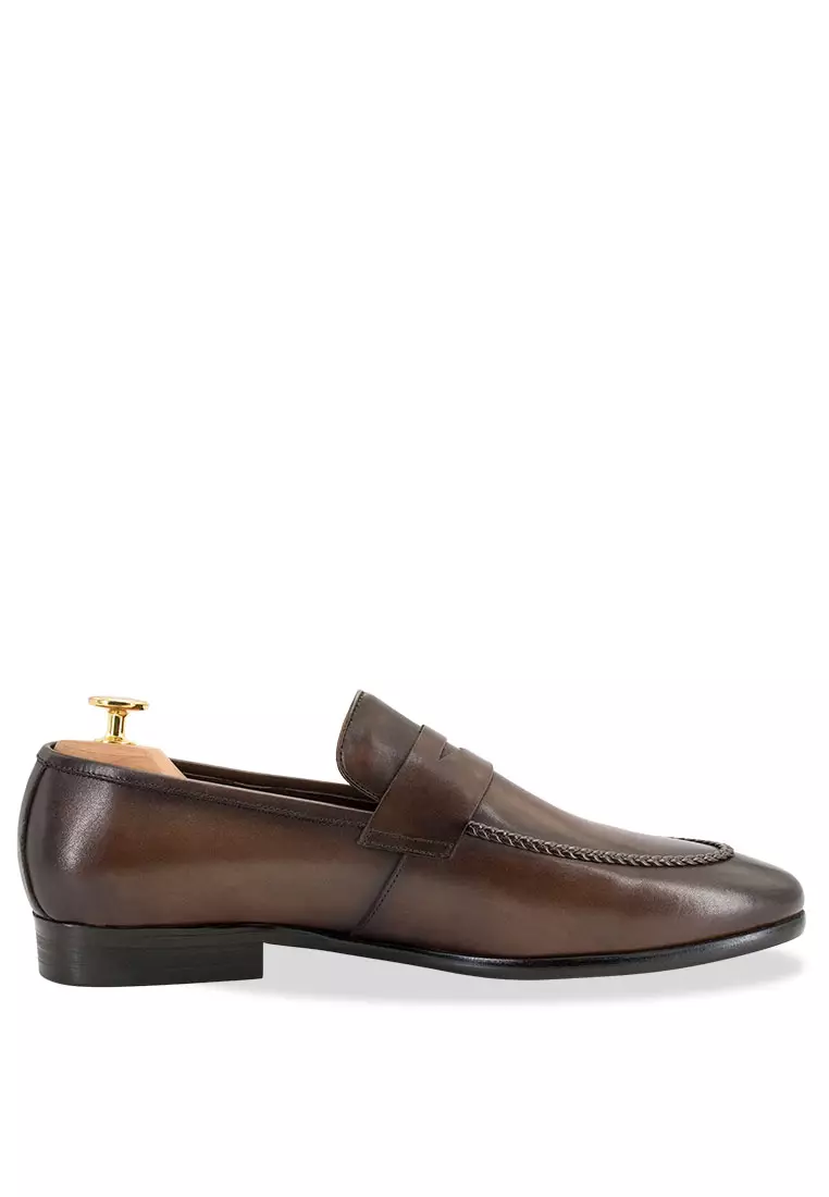 Arrecifes Blake Stitch Walnut Loafer