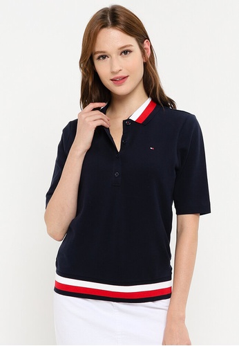 Tommy Hilfiger navy Regular Striped Polo Shirt 2340FAACBB029AGS_1