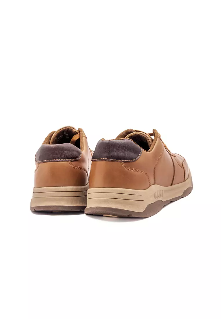 Hush Puppies Men's Shoes Walker Lace Up In Khaki