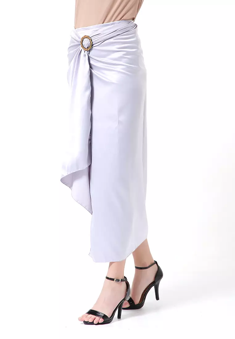 Cornelia Rok Lilit Polos Velvet Satin The Latest Today High Quality Premium - Silver