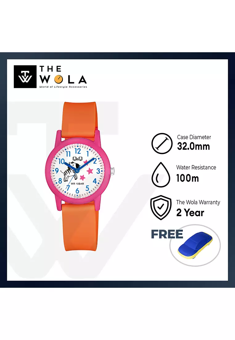 Watch By Citizen V23A-009VY Kids Analog Watch with Orange Resin Strap
