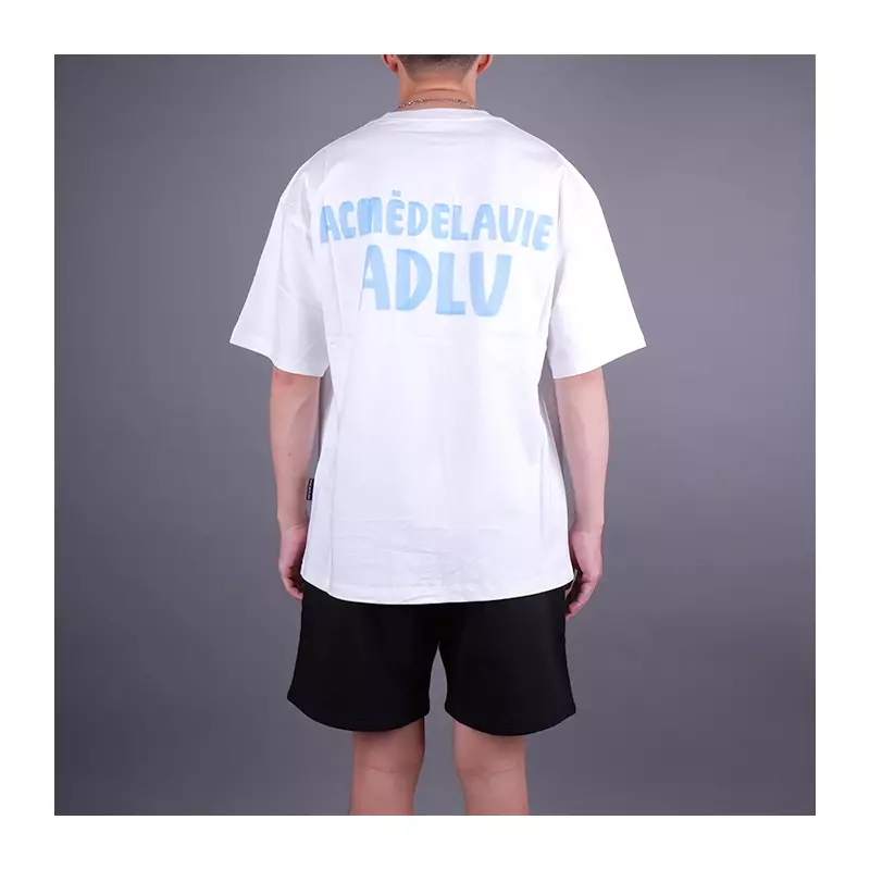 ADLV T-SHIRT MARKER BASIC LOGO WHITE BLUE