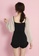 A-IN GIRLS black and beige (2PCS) Sweet Colorblock One Piece Swimsuit 3313FUS7BF87ECGS_2