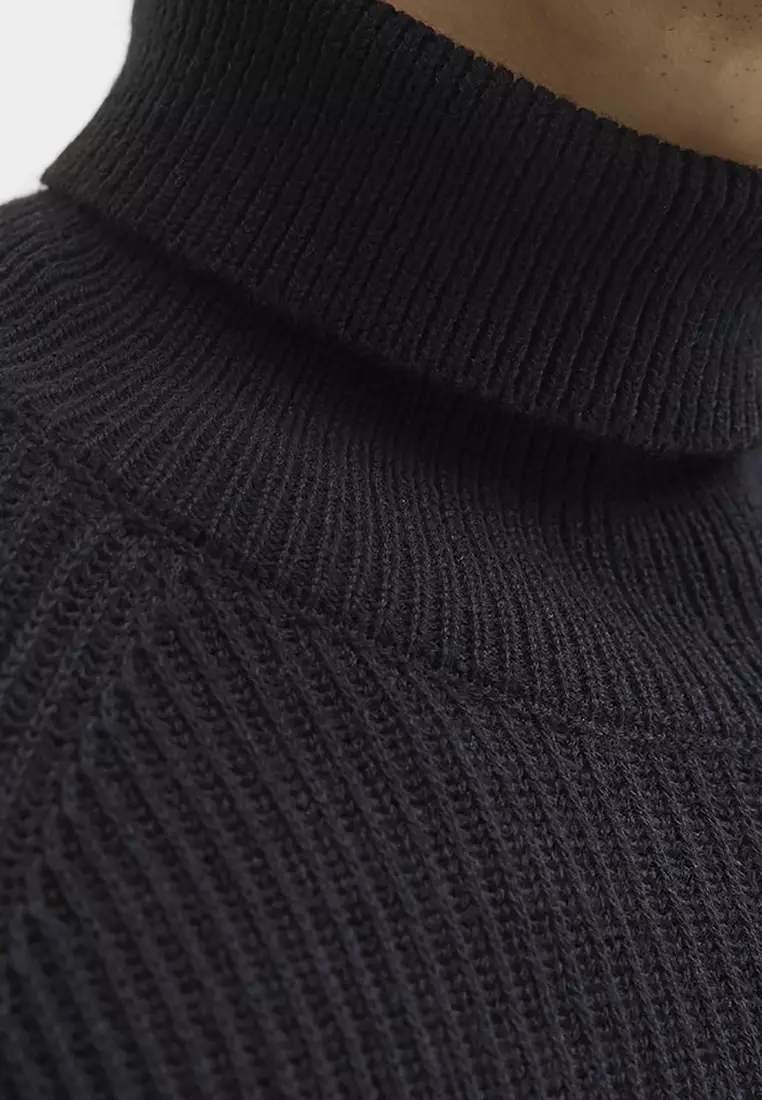 Roll Neck Knit Sweater