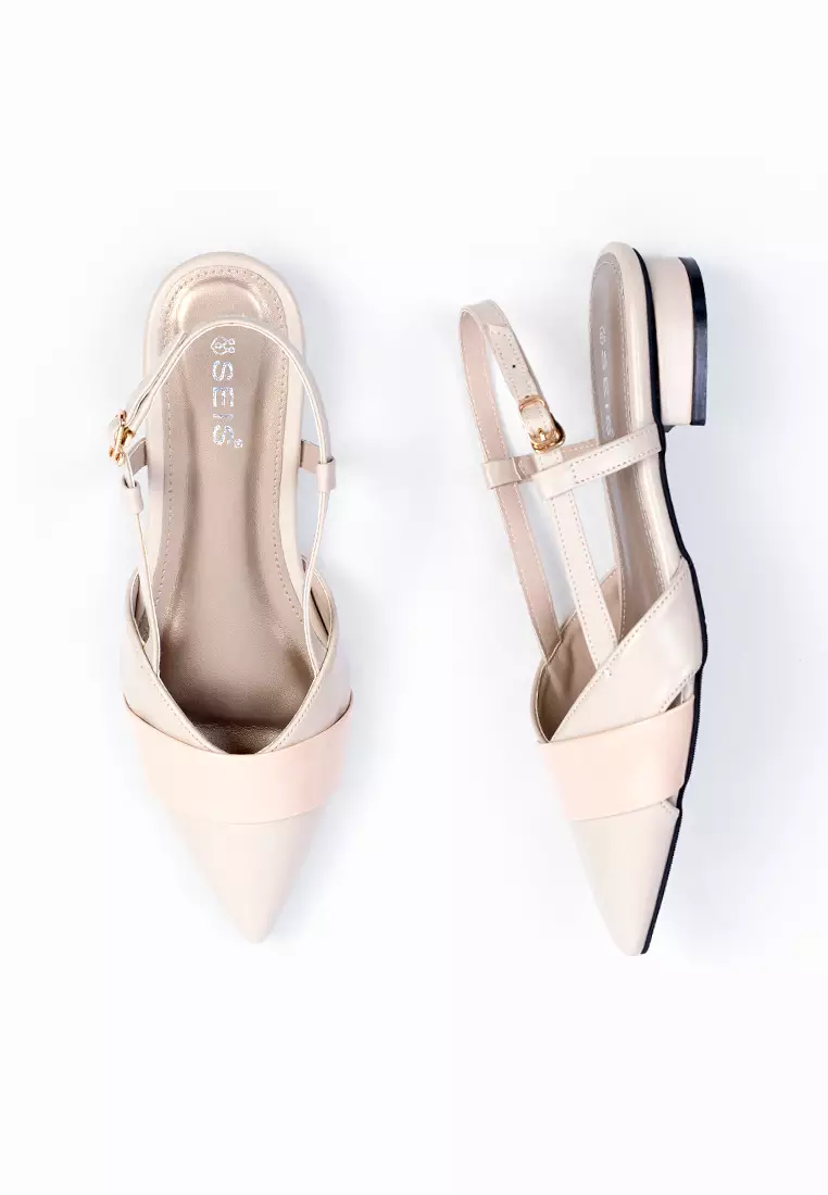 SEIS Freya Sepatu Mules Heels Wanita | Slingback Hak 3 cm